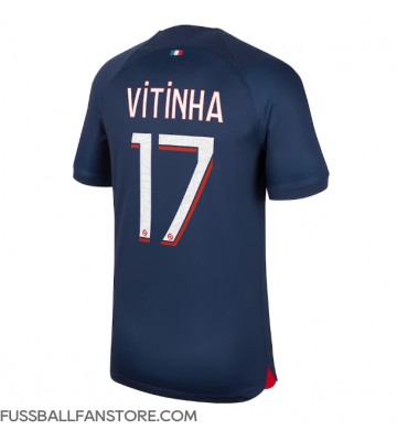 Paris Saint-Germain Vitinha Ferreira #17 Replik Heimtrikot 2023-24 Kurzarm